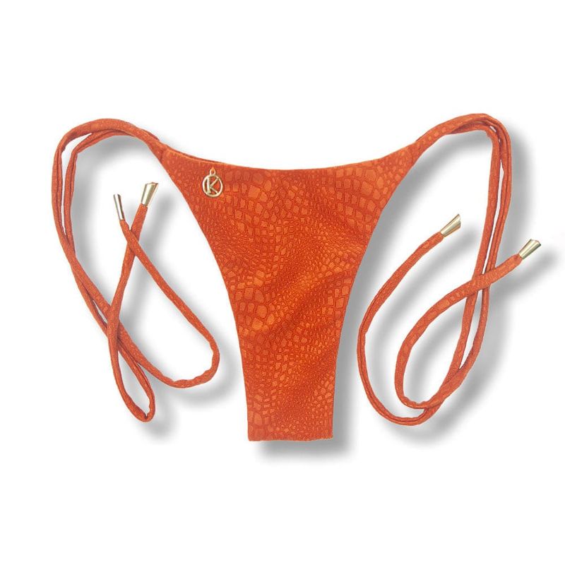 Cora Croco Sunset Thong | Thin Bow