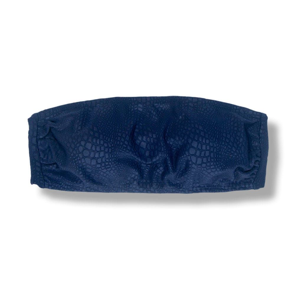 Bandeau Croco Marine Top | Back Tie Closure