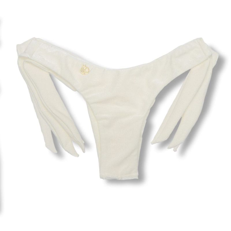 Mora Pearl Thong | Wide Tie on the Side