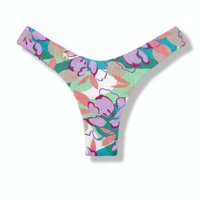 Tanga Eva Lilac | Reversible Marrón | Modelo Ala Delta