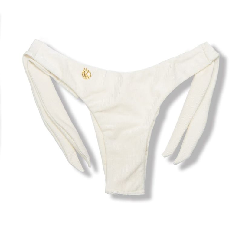Mora Pearl Thong | Wide Tie on the Side