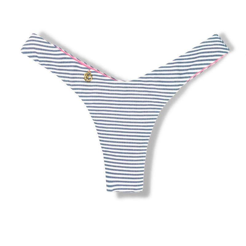 Eva Denim Thong | Reversible Yogurt Pink | Hang Glider Style