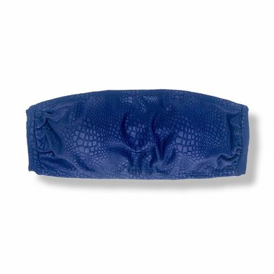 Bandeau Croco Marine Top | Back Tie Closure
