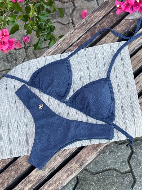 Crocô Marine Bikini Set  | Mara Top + Isa Thong