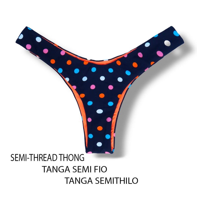 V-Cut Bikini Bottom | Poa Colore Print | Eva Bottom | KiniBi