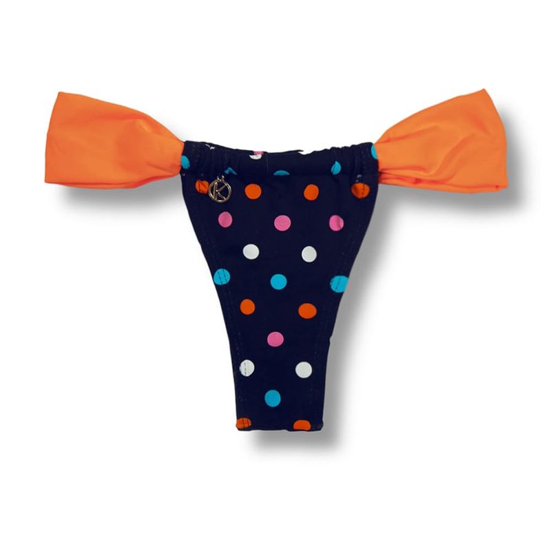 Slide Bikini Bottom | Brazilian Bikini | Poa Colore Print | Gali Bottom KiniBi