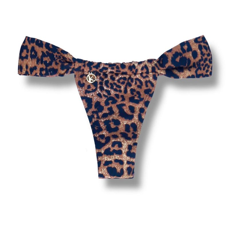 Slide Bikini Bottom | Brazilian Bikini | Leopard Print | Gali Bottom KiniBi