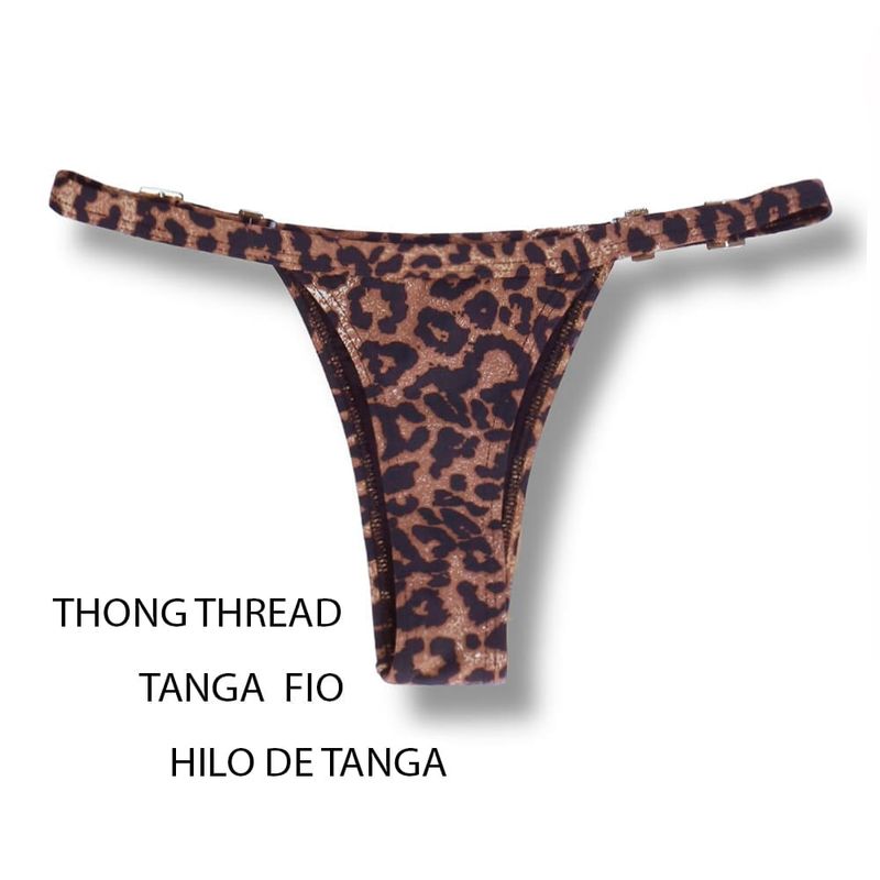 String Bikini Bottom | Animal Print | Fany Tanga | KiniBi