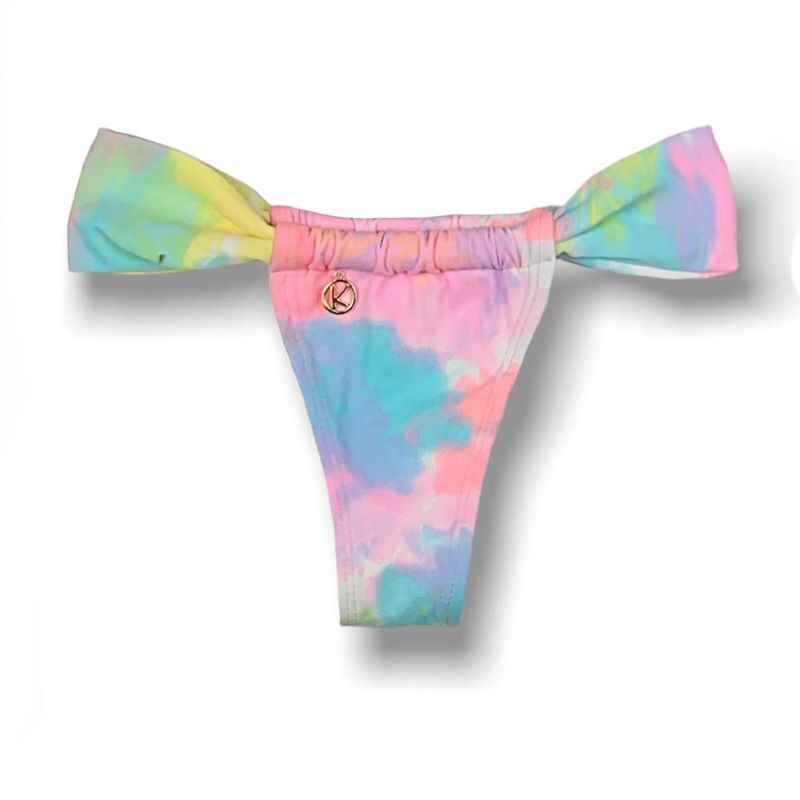 Tanga Cortina Ajustable | Bikini Brasileño | Tela Tie Dye| Tanga Gali KiniBi