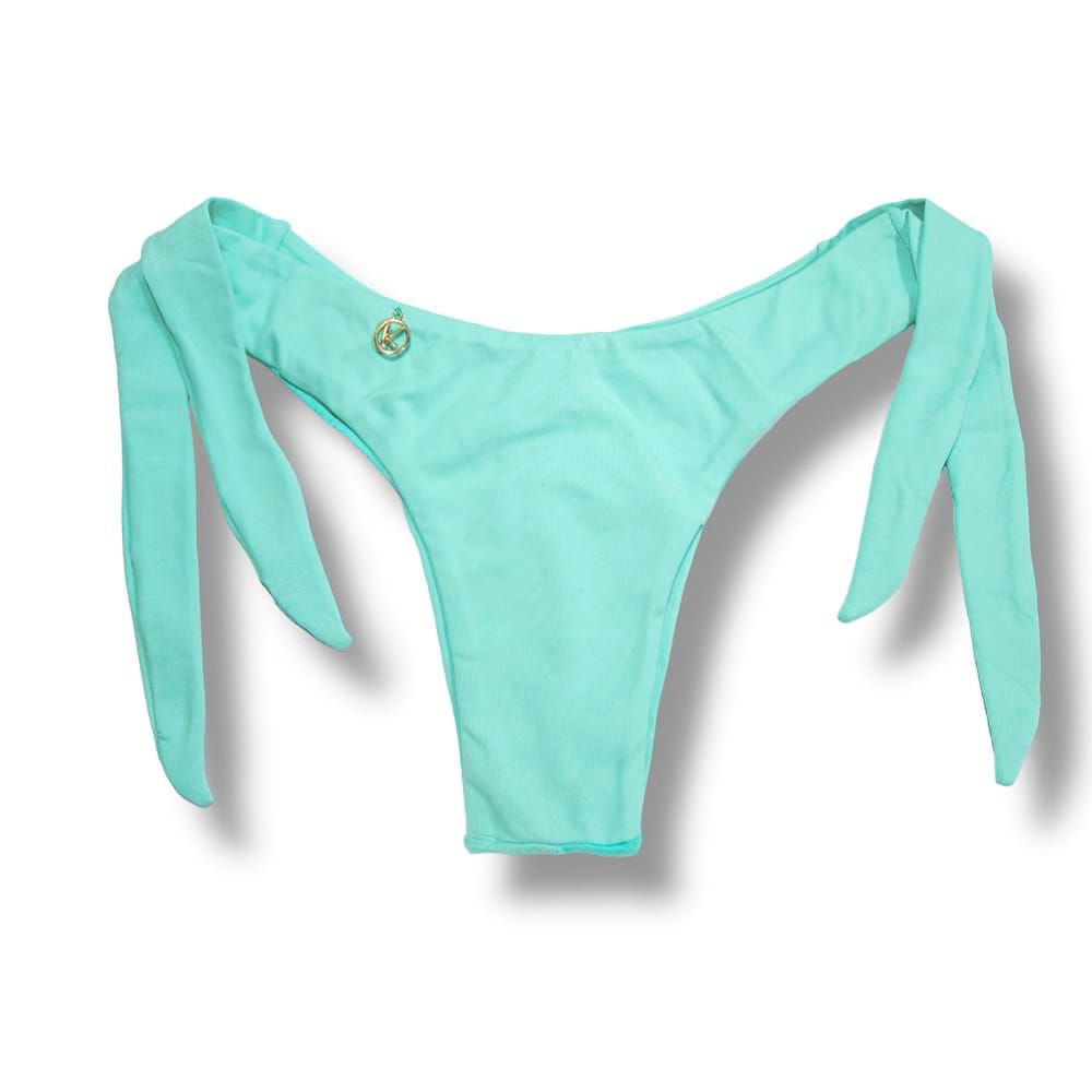 Mora Mint Green Thong | Wide Tie on the Side