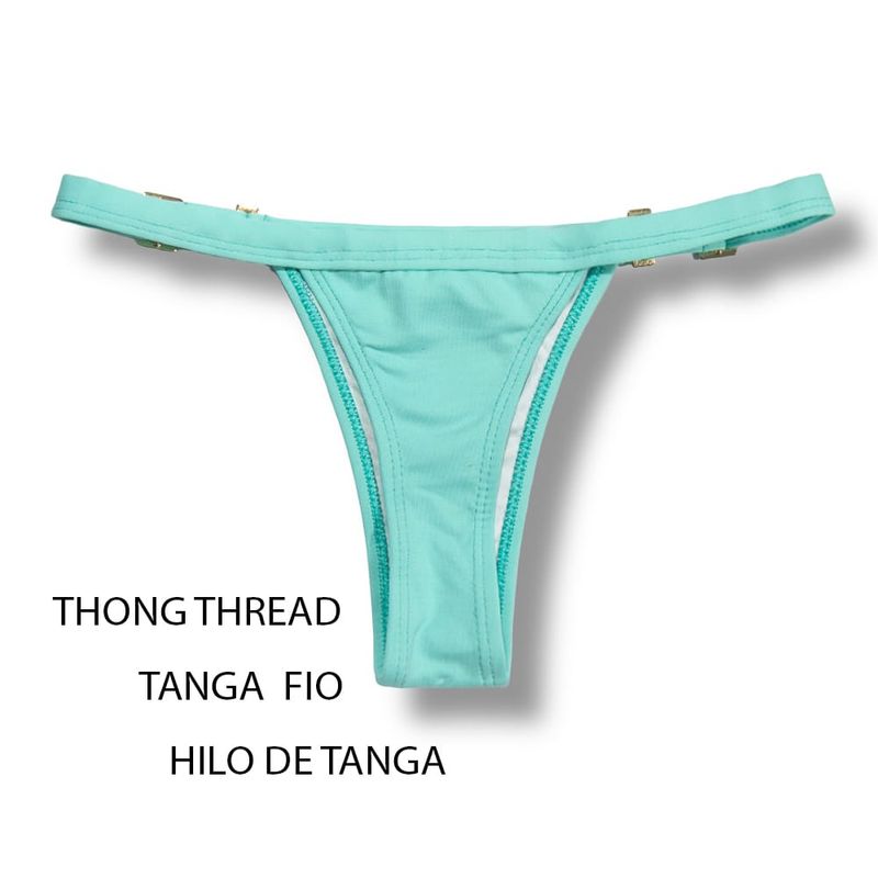 String Bikini Bottom | Mint Green Print | Fany Tanga | KiniBi
