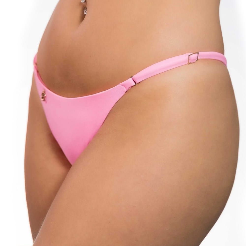 Mia Pink Yogurt Thong | Adjustable Thin Strap