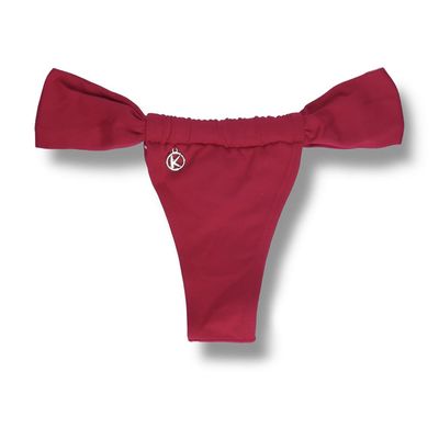 Tanga Gali Vermelho Carmim | Cortininha Regulável
