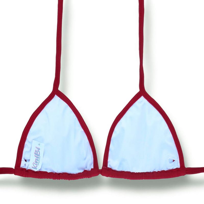 Triangle Bikini Top | Carmine Red | Mara Top | KiniBi