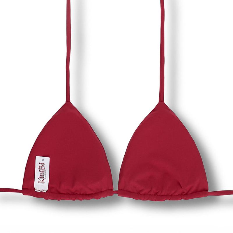 Double-Face Triangle Top | Carmine Red | Lua Top | KiniBi **
