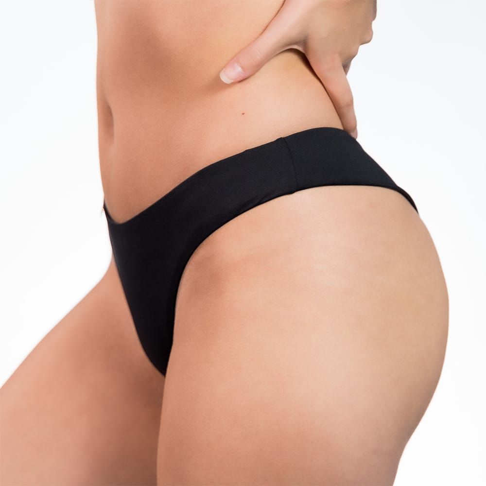Isa Black Thong | Reversible Black |  Ripple