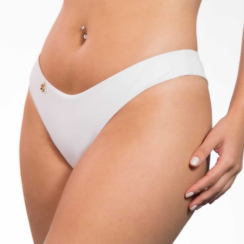 Tanga Estilo V | Bikini Brasileño | Tela de Blanco | Tanga Eva KiniBi
