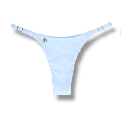 Mia White Thong | Adjustable Thin Strap