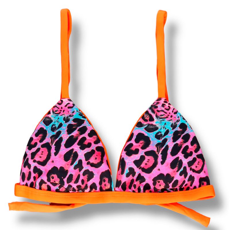 Animal Print Mixed bikini set | Jade Top + Mia Thong