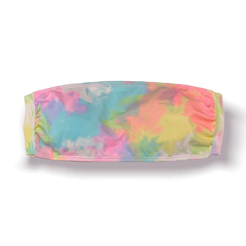 Conjunto de bikini Tie Dye  | Cinturón Top + Tanga Mora