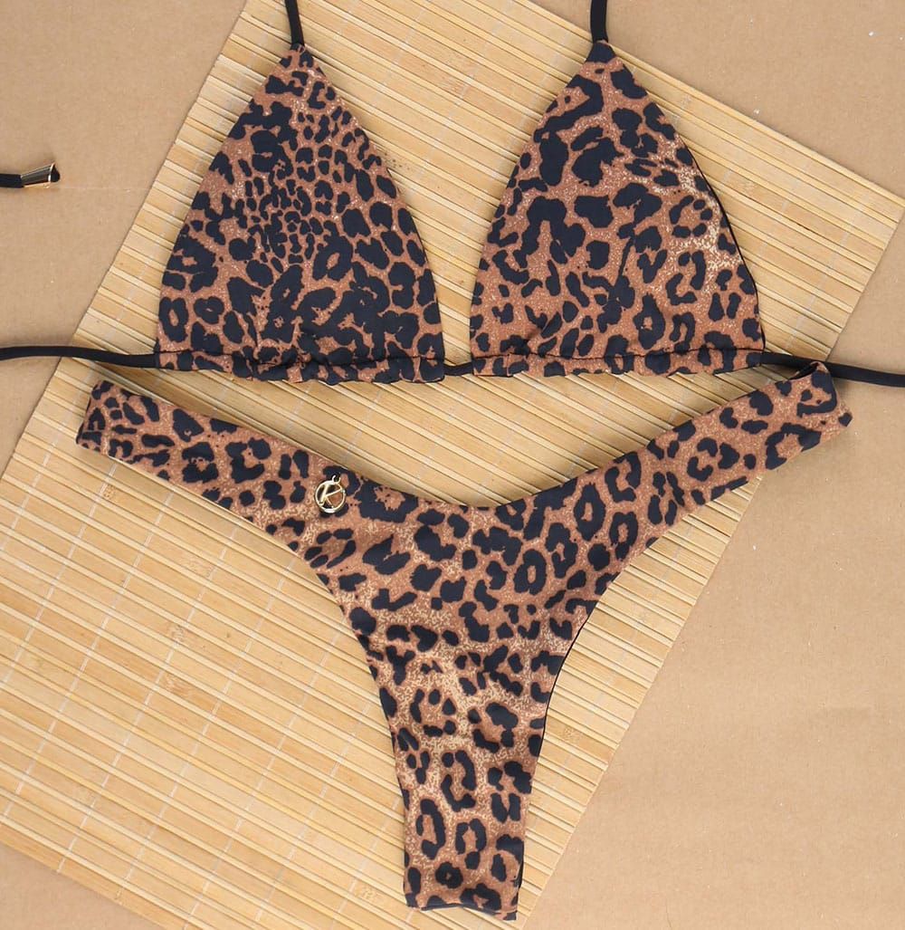 Animal Print Bikini Set | Lua Top + Eva thong