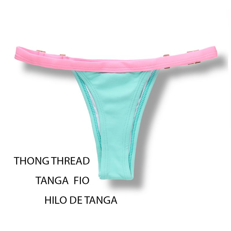 Mint Green Bikini Set  - Bicolor | Mara Top + Fany Thong