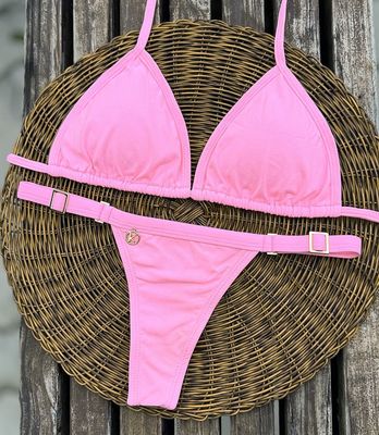 Pink Yogurt Bikini Set | Mara Top + Fany Thong