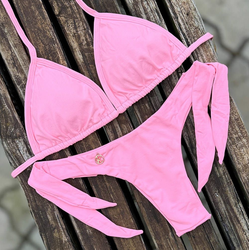 Pink Yogurt Bikini Set | Top Mara  + Mora thong