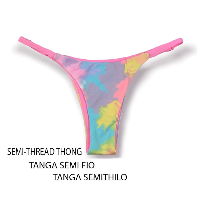 Conjunto de bikini Tie Dye  | Top Mara + Tanga Mia