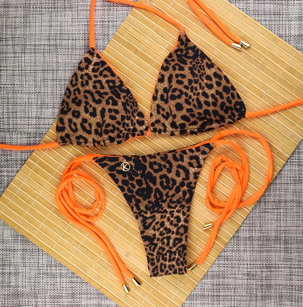 Animal Print Bikini Set | Lua Top + Cora Thong