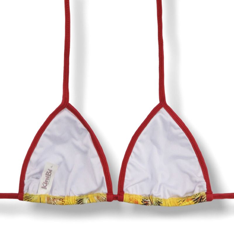 Triangle Bikini Top | Tropical Yellow | Mara Top | KiniBi