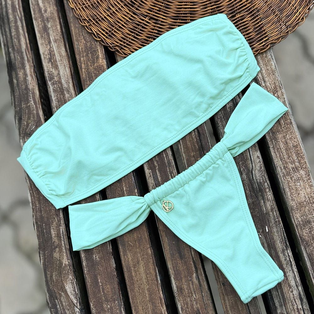 Mint Green Set | Top Belt + Gali Thong