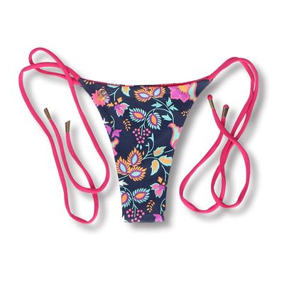 Tanga Cora Bosque | Reversível Pink | Laço Fino