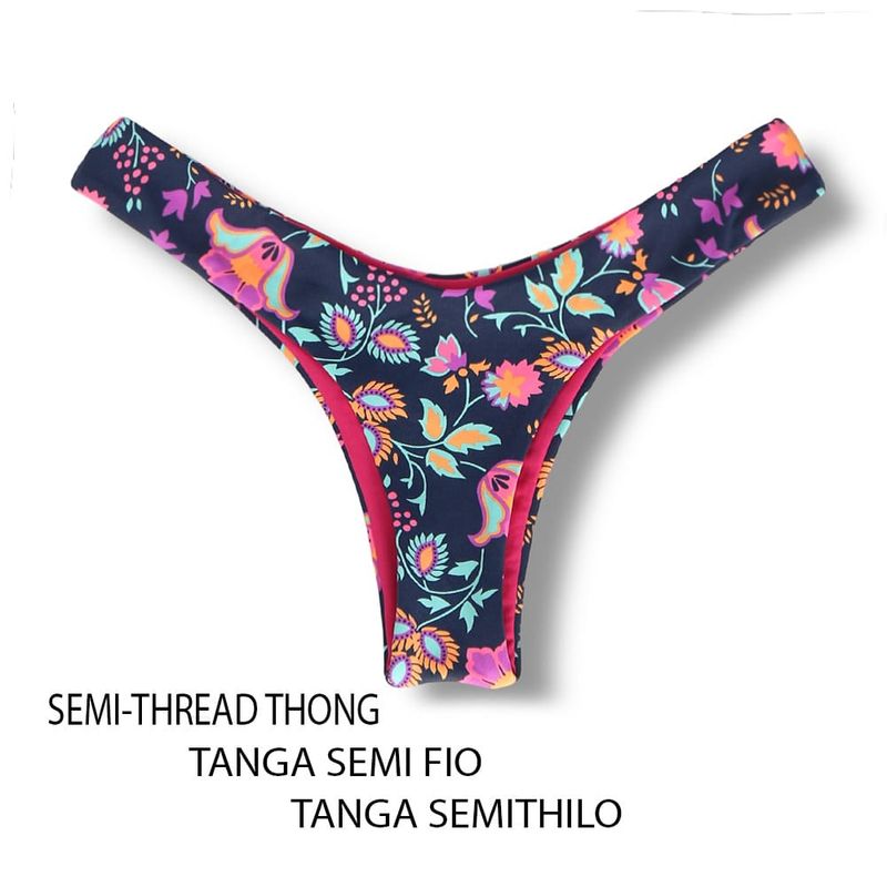 V-Style Bikini Bottom | Bosque Print | Eva Tanga | KiniBi