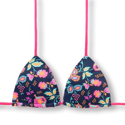 Lua Bosque Top | Reversible Pink |  Triangle with Padding