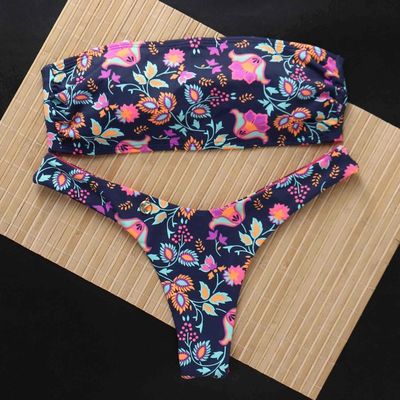 Conjunto Biquíni Bosque | Top Faixa + Tanga Eva