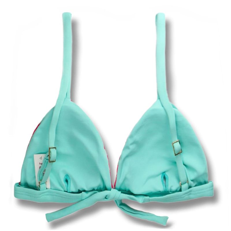 Fixed Triangle Top | Pink Floral | Jade Top | KiniBi **