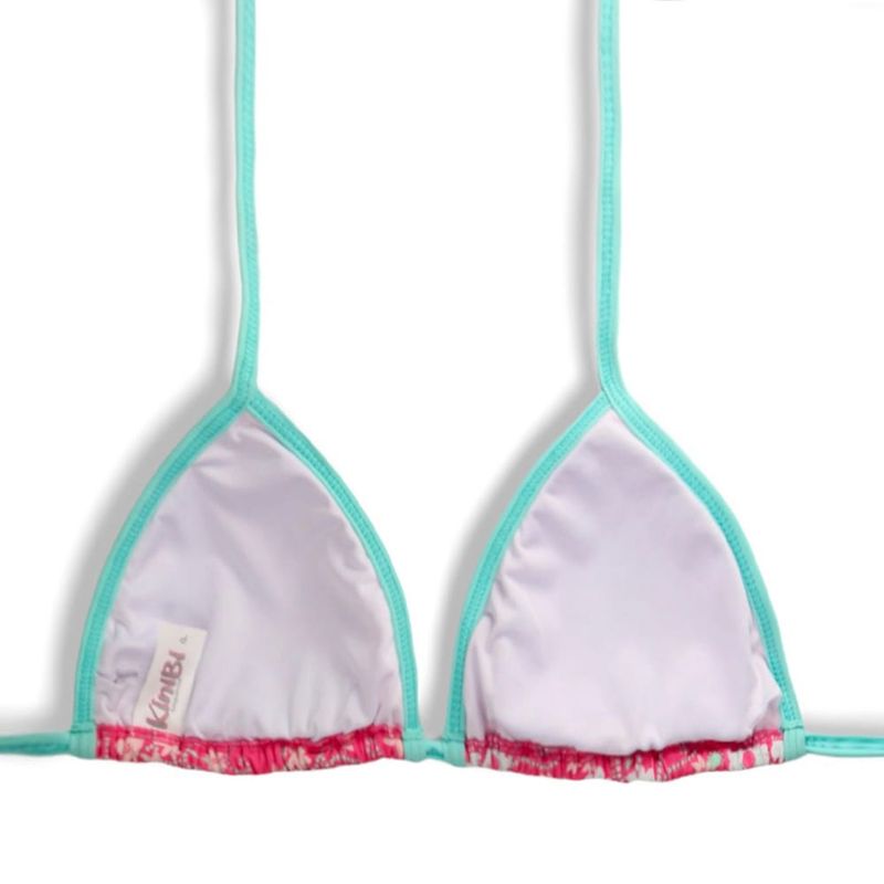Triangle Bikini Top | Pink Floral | Mara Top | KiniBi