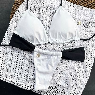 Black and White Bikini Set | Lua Top + Gali Thong