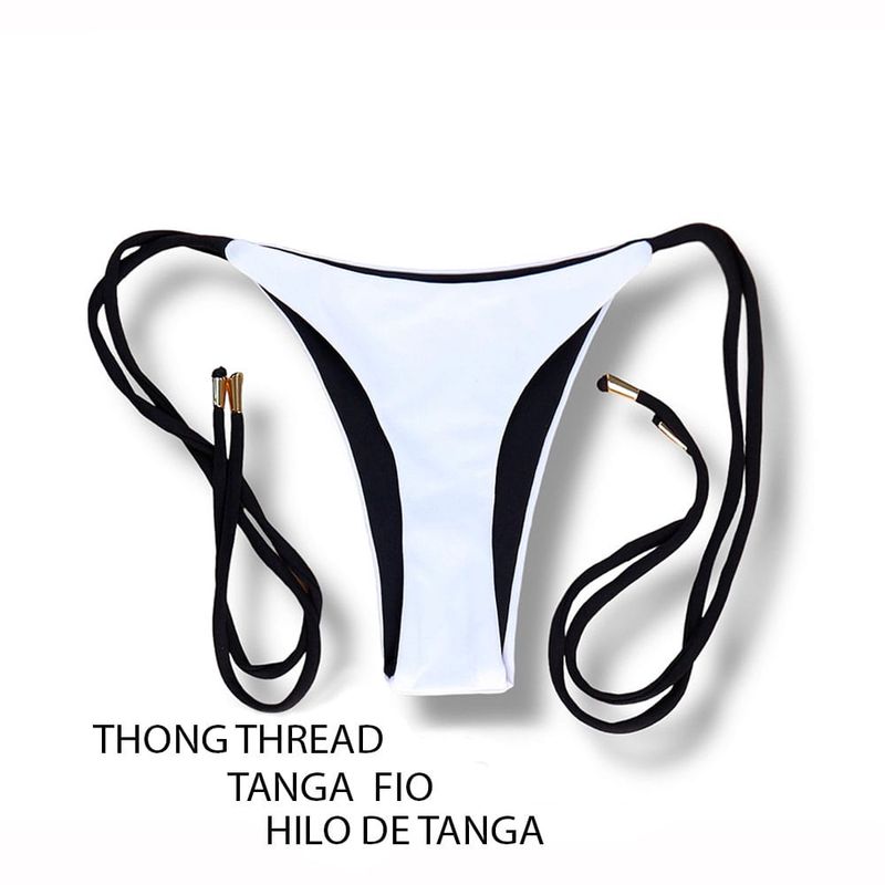 Black and White Bikini Set | Lua Top + Cora thong