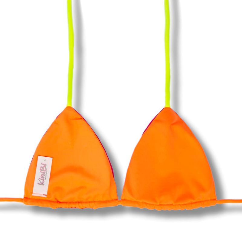 Haut Triangle Double Face | Pink Twist | Haut Lua KiniBi