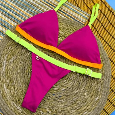 Pink Twist Bikini Set  | Jade Top + Fany thong