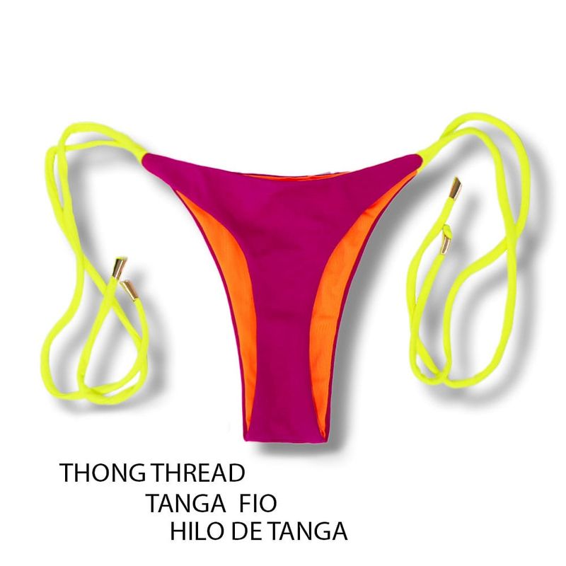Pink Twist Bicolor Bikini Set | Jade Top + Cora thong