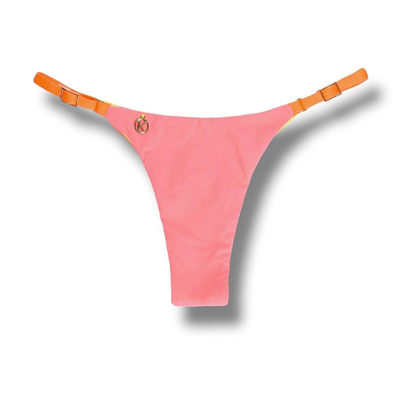 Adjustable Thin Strap Bikini Bottom | Brazilian Bikini | Lollipop Print | Mia Tanga | KiniBi