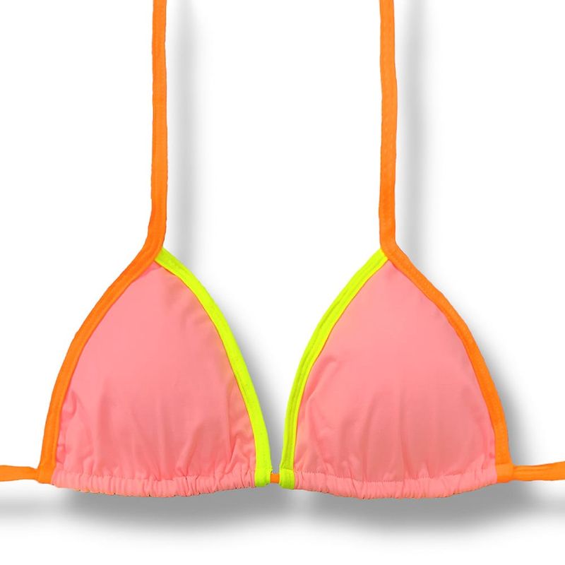 Slide Triangle Bikini Top | Brazilian Style | Lollipop Print | Mara Top KiniBi
