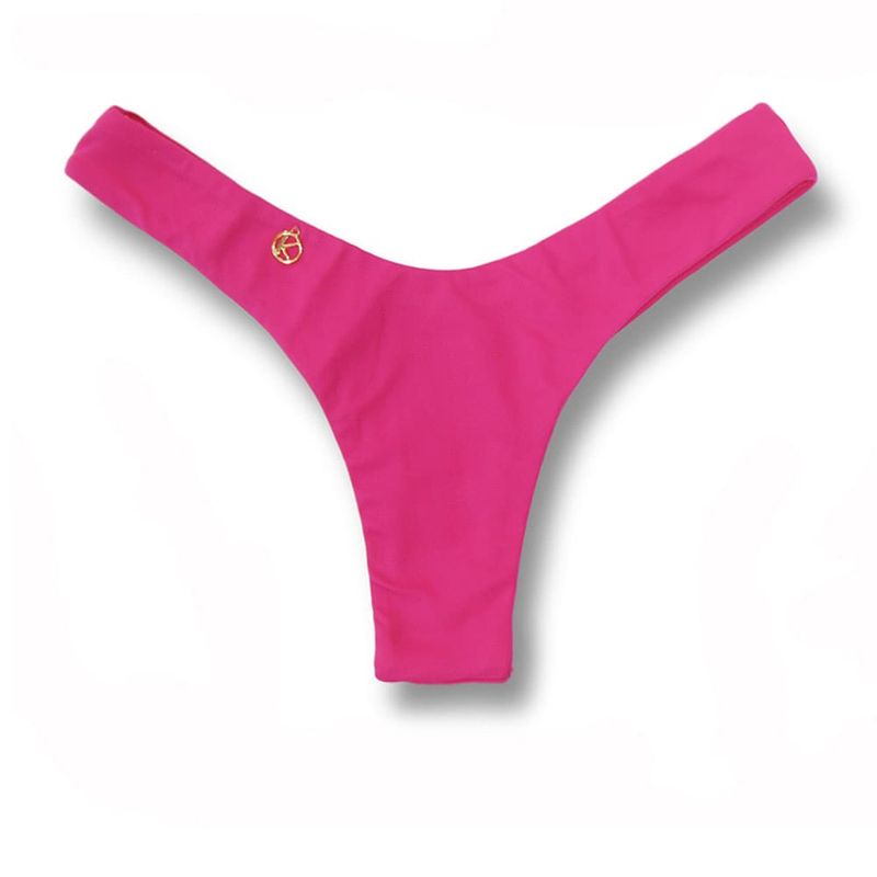 V-Style Bikini Bottom | Brazilian Style | Pink Print | Eva Bottom KiniBi