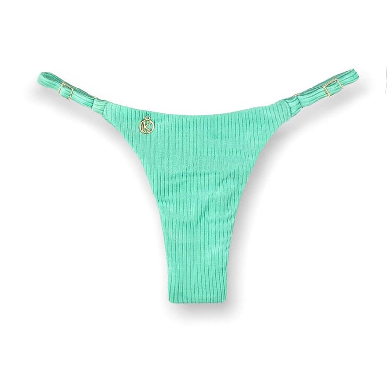 Adjustable Thin Strap Bikini Bottom | Brazilian Bikini | Turmalina Print | Mia Tanga | KiniBi  