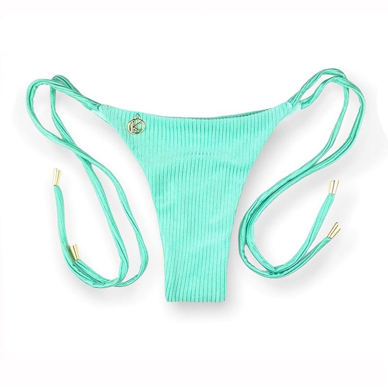 Thin Side Tie Bikini Bottom | Brazilian Bikini | Turmalina Print | Cora Bottom KiniBi