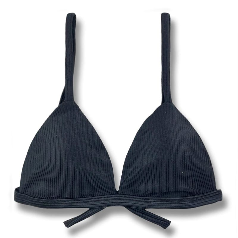 Fixed Triangle Bikini Top | Adjustable Straps | Brazilian Bikini | Onix Print | Jade Top KiniBi