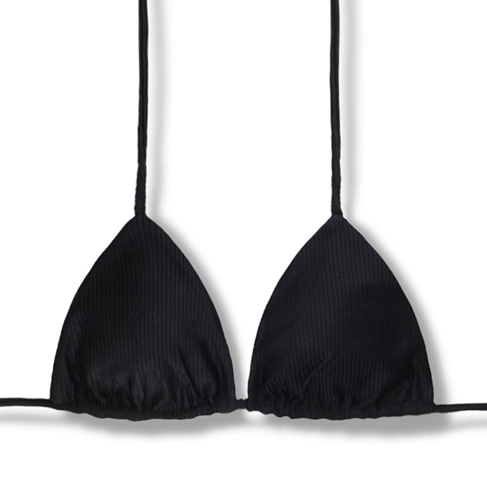 Top Triángulo Reversible | Bikini Brasileño | Tela Onix | Top Lua KiniBi